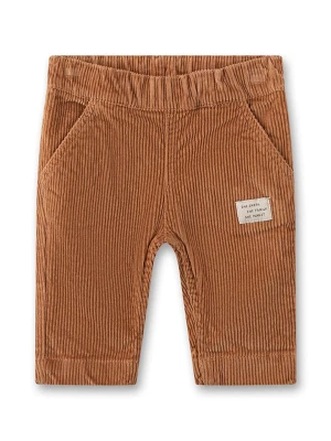 Sanetta Kidswear Spodnie sztruksowe w kolorze jasnobrązowym rozmiar: 86