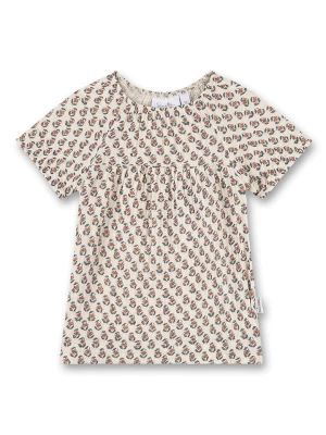 Sanetta Kidswear Sukienka w kolorze kremowym ze wzorem rozmiar: 140