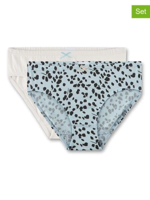 Sanetta Majtki (2 pary) w kolorze biało-błękitno-czarnym rozmiar: 164