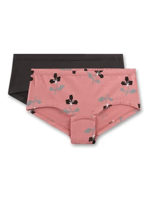 Sanetta Pełne majtki (2 pary) w kolorze antracytowo-jasnoróżowym rozmiar: 164