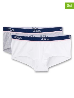 Sanetta Pełne majtki (2 pary) w kolorze białym i szarym rozmiar: 128