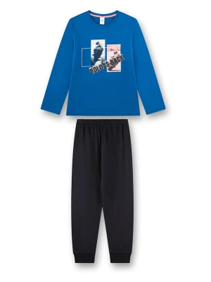 Sanetta Piżama w kolorze niebiesko-czarnym rozmiar: 152