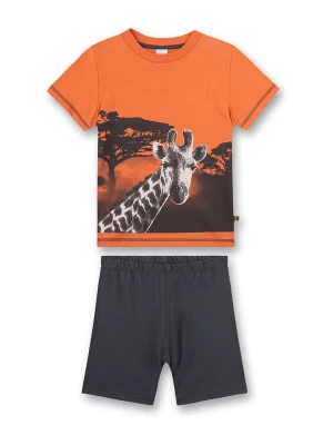 Sanetta Kidswear Piżama w kolorze pomarańczowo-antracytowym rozmiar: 92