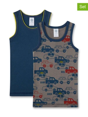 Sanetta Podkoszulki (2 szt.) w kolorze antracytowo-granatowym rozmiar: 128