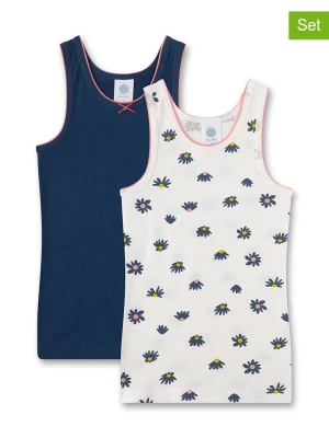 Sanetta Podkoszulki (2 szt.) w kolorze biało-granatowym rozmiar: 104