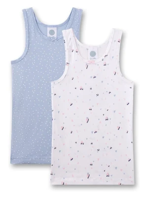 Sanetta Podkoszulki (2 szt.) w kolorze błękitnym i białym rozmiar: 128