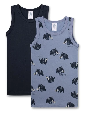 Sanetta Podkoszulki (2 szt.) w kolorze granatowo-błękitnym rozmiar: 104