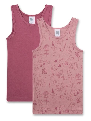 Sanetta Podkoszulki (2 szt.) w kolorze jasnoróżowo-fioletowym rozmiar: 140