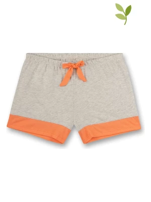 Sanetta Szorty piżamowe w kolorze szaro-pomarańczowym rozmiar: 128