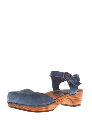Sanita Skórzane sandały "Sita" w kolorze niebieskim rozmiar: 36