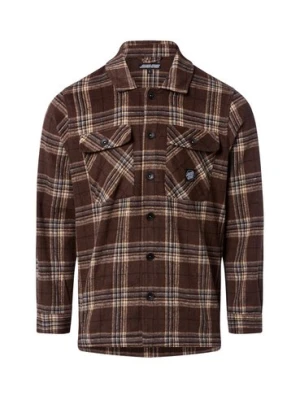Santa Cruz Męska koszula casual - Lodge Shirt Mężczyźni Comfort Fit brązowy w kratkę,