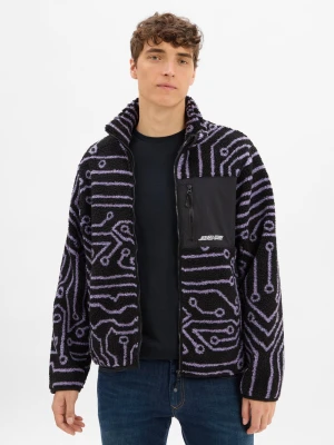 Santa Cruz Męska kurtka polarowa - Freestyle Jacket Mężczyźni lila|czarny wzorzysty,