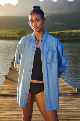 Santiago — damska koszula oversize - Blue Mountain Warehouse