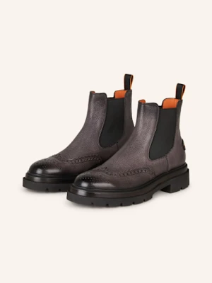 Santoni Botki Chelsea Blockage grau
