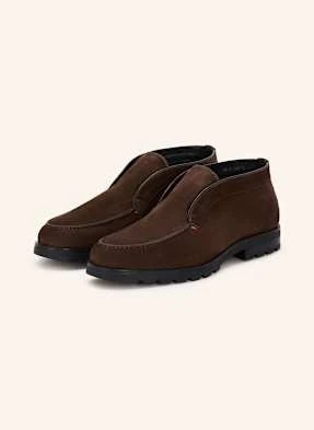 Santoni Botki Zamszowe Rock braun