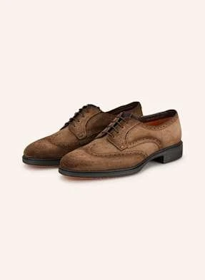 Santoni Buty Sznurowane braun