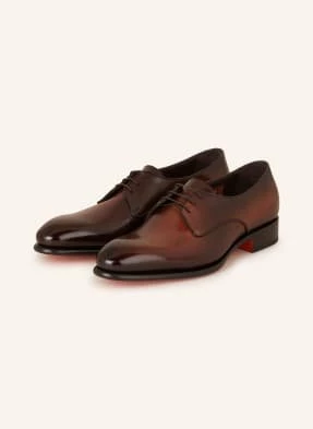 Santoni Buty Sznurowane Carter braun