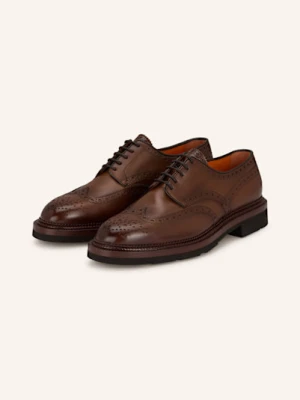 Santoni Buty Sznurowane Emil braun