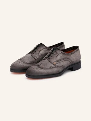 Santoni Buty Sznurowane grau