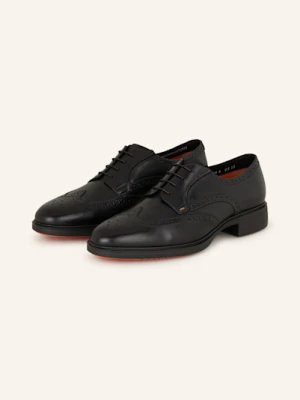Santoni Buty Sznurowane schwarz