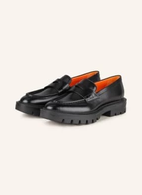 Santoni Loafersy schwarz