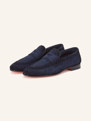 Santoni Mokasyny blau