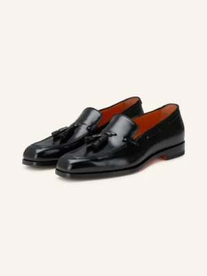 Santoni Mokasyny Brando schwarz