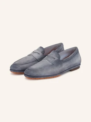 Santoni Mokasyny Carlo blau