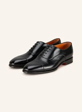 Santoni Obuwie Sznurowane Archie schwarz
