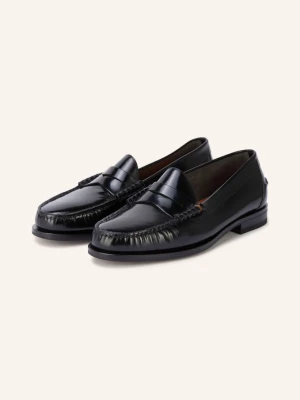 Santoni Penny Loafers College schwarz CZARNY