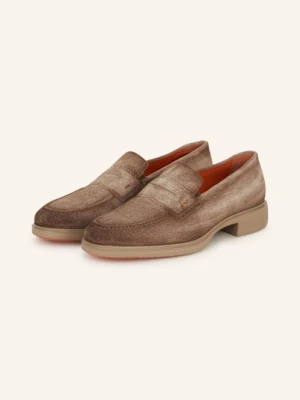 Santoni Penny Loafers Easy braun