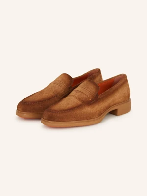 Santoni Penny Loafers Easy braun