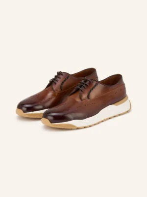 Santoni Sneakerki Zuno braun
