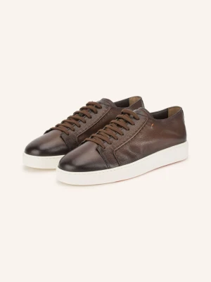 Santoni Sneakersy Clean braun CIEMNOBRĄZOWY