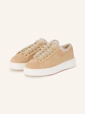 Santoni Sneakersy Cleanmount beige JASNOBRĄZOWY