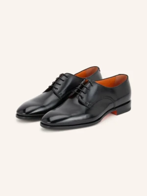 Santoni Sznurowane Botki Archer schwarz CZARNY