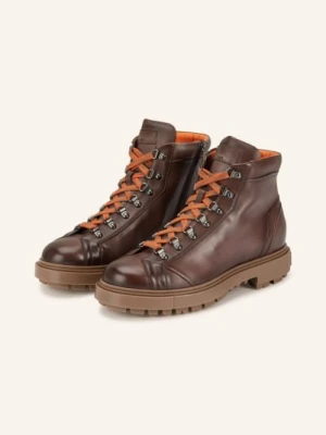 Santoni Sznurowane Buty Farah braun