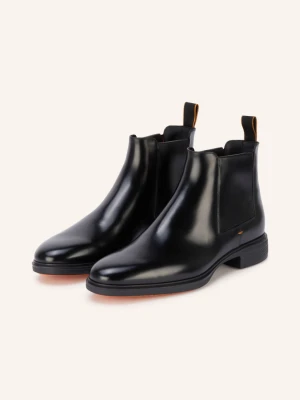 Santoni Sztyblety Easy schwarz CZARNY