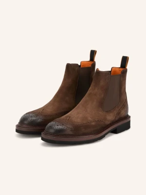 Santoni Sztyblety Kalamaboot braun CIEMNOBRĄZOWY