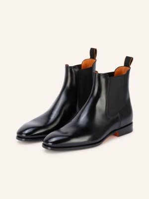 Santoni Sztyblety Typu Archeboot schwarz CZARNY