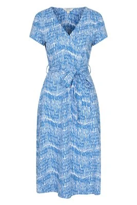 Santorini damska sukienka kopertowa midi - Blue Mountain Warehouse