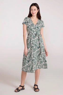 Santorini damska sukienka kopertowa midi - Green Mountain Warehouse