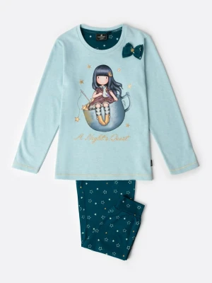 SANTORO London Piżama "Sabtoro Gorjuss" w kolorze błękitno-morskim rozmiar: 116