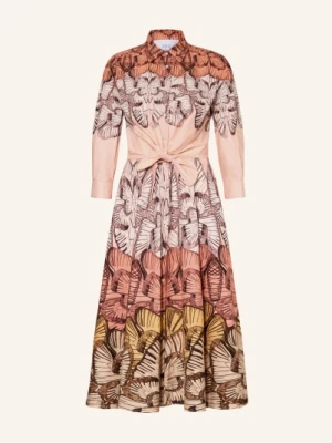 Sara Roka Sukienka Koszulowa Dralla Z Rękawami 3/4 orange