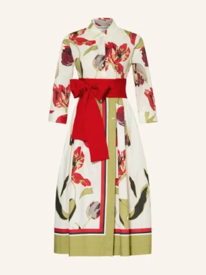 Sara Roka Sukienka Koszulowa Elena Z Rękawami 3/4 weiss