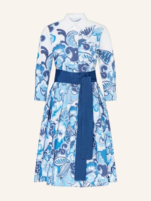 Sara Roka Sukienka Koszulowa Nidina Z Rękawami 3/4 blau