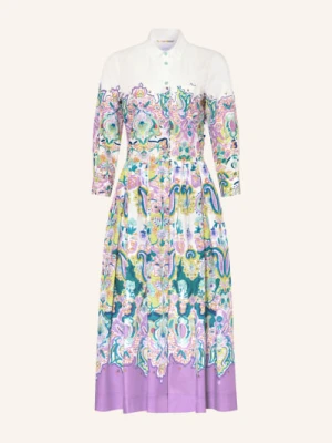 Sara Roka Sukienka Koszulowa Nidina Z Rękawami 3/4 weiss