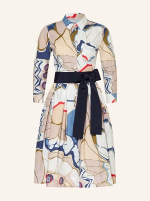 Sara Roka Sukienka Koszulowa Nidina Z Rękawami 3/4 weiss