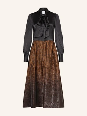 Sara Roka Sukienka Z Kokardą Angivy Z Cekinami braun