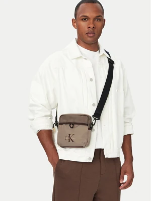 Saszetka Calvin Klein Bold Clrblk Square Crossobdy LV04D3519G Brązowy